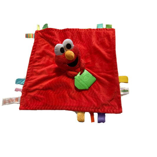 Bright Starts Sesame Street Snuggles Elmo Soothing Taggies Lovey Teether Blanket