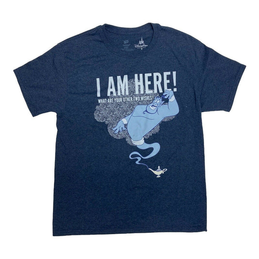 Disney Parks Genie I’m Here What are Your Other Two Wishes Graphic Shirt Medium
