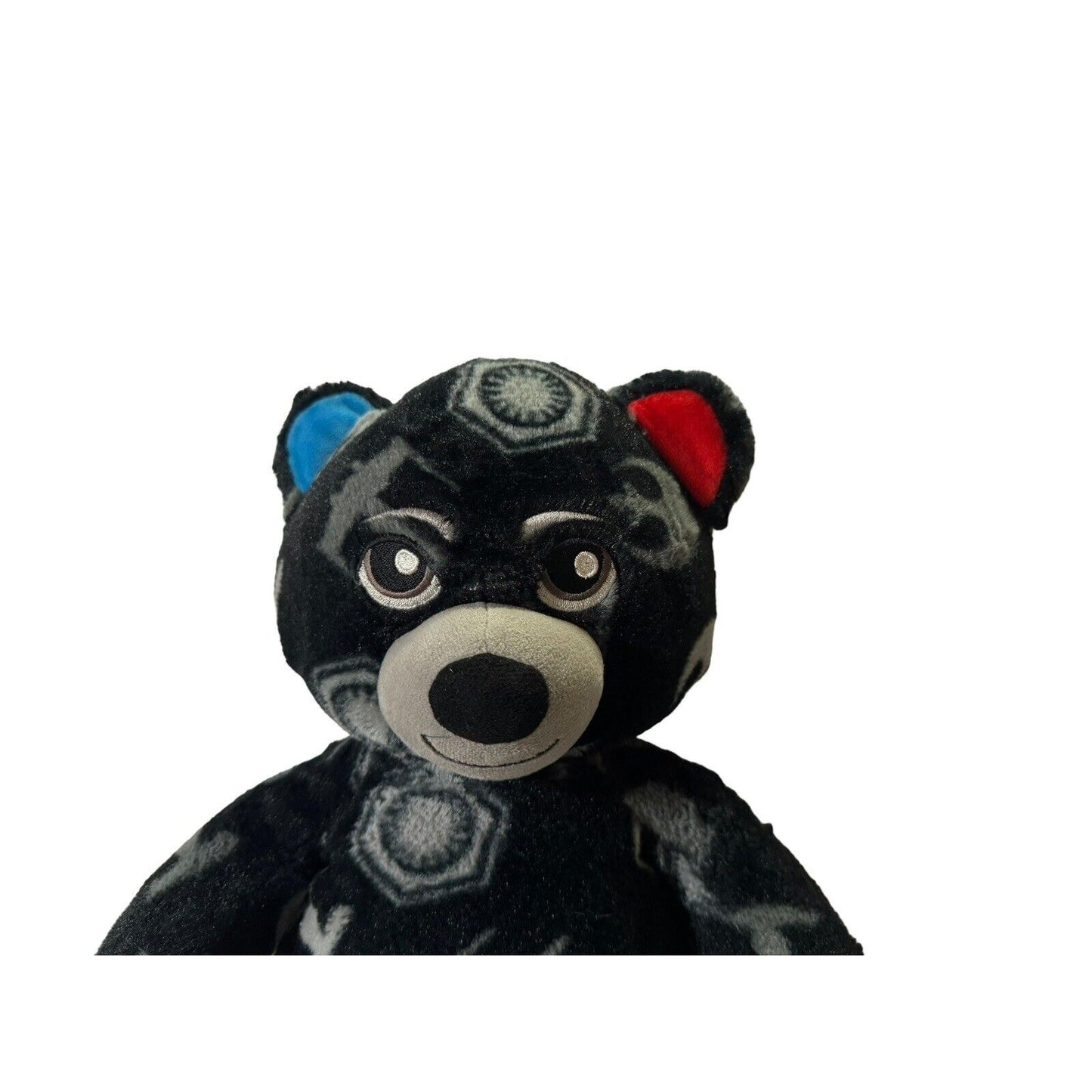 Build A Bear Star Wars Light Side Dark Side Reversible Ears/Feet 16" Black Plush