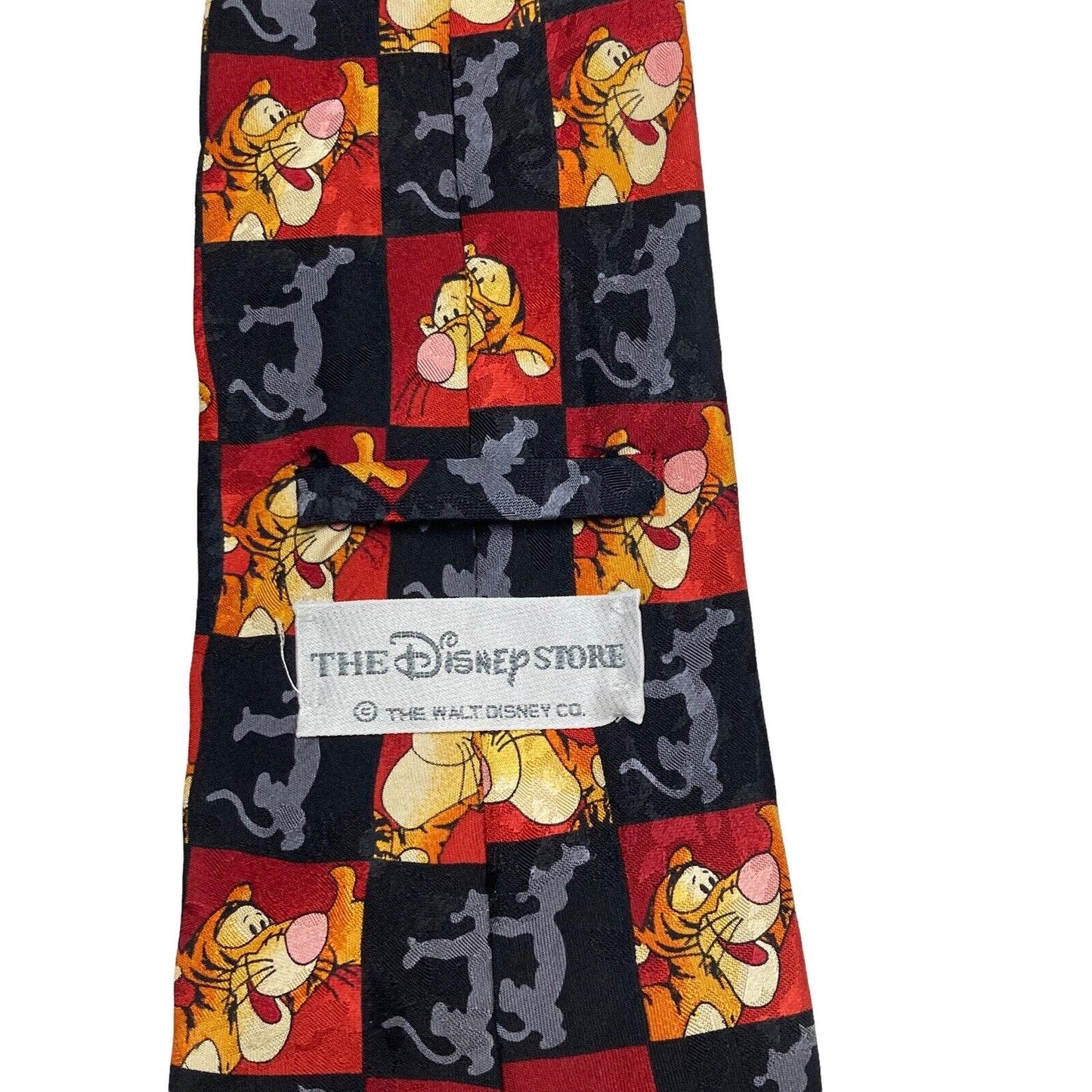The Disney Store Winnie The Pooh Tigger Faces Cartoon Vintage Novelty Necktie