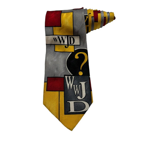 Eagle Wings WWJD What Would Jesus Do Religious Novelty Necktie