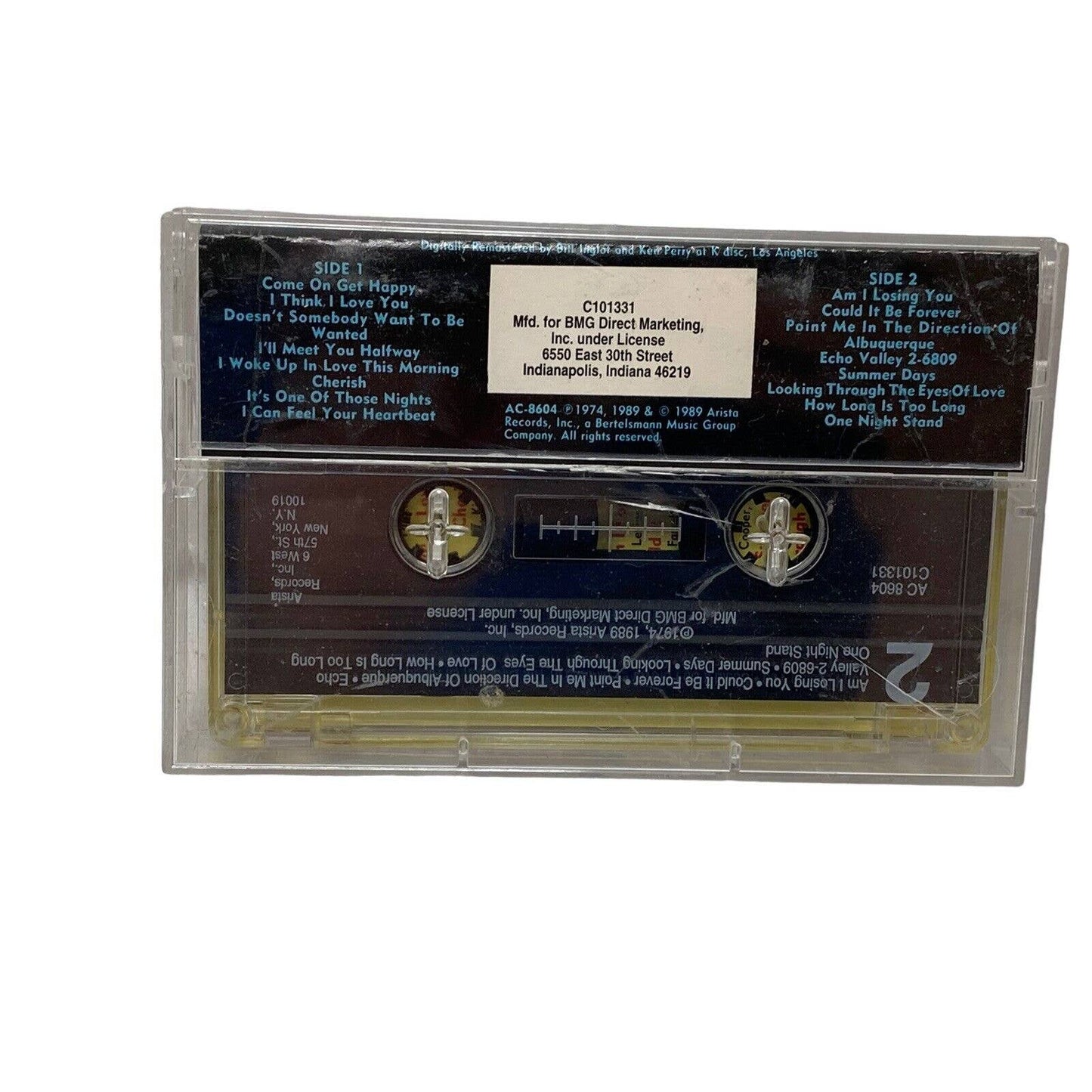 The Partridge Family Greatest Hits Cassette Tape 1989 Artista