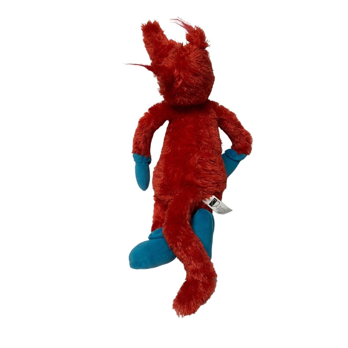 Kohl's Cares Plush Dr. Seuss Fox In Socks 18" Red Blue Fuzzy Stuffed Animal Kids