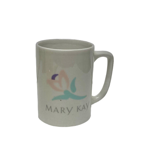 Mary Kay Flowers Floral Coffee Tea Mug Cup Ceramic White
