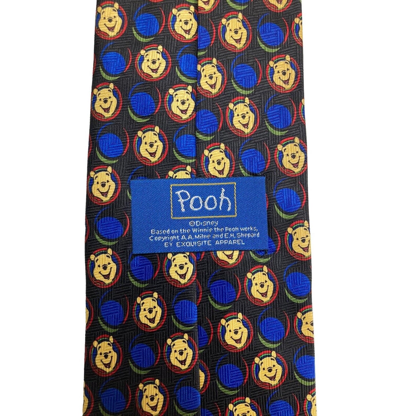 Disney Winnie The Pooh Faces Cartoon Vintage Novelty Necktie Polyester