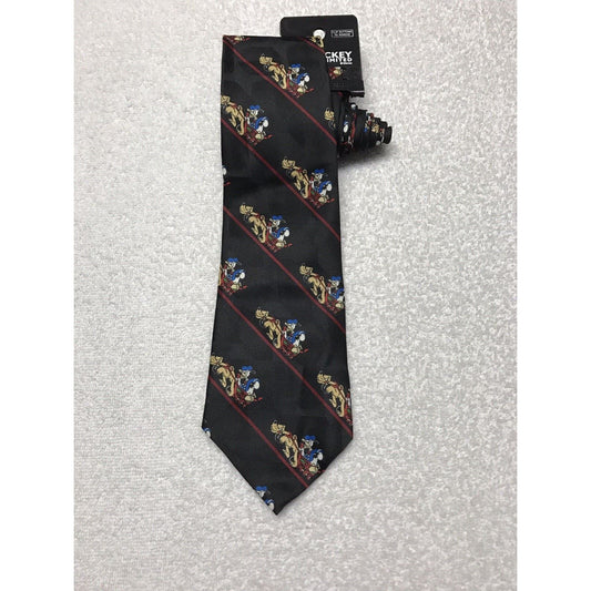 Disney Mickey Unlimited Pluto Donald Duck Christmas Necktie Tie Polyester Xmas
