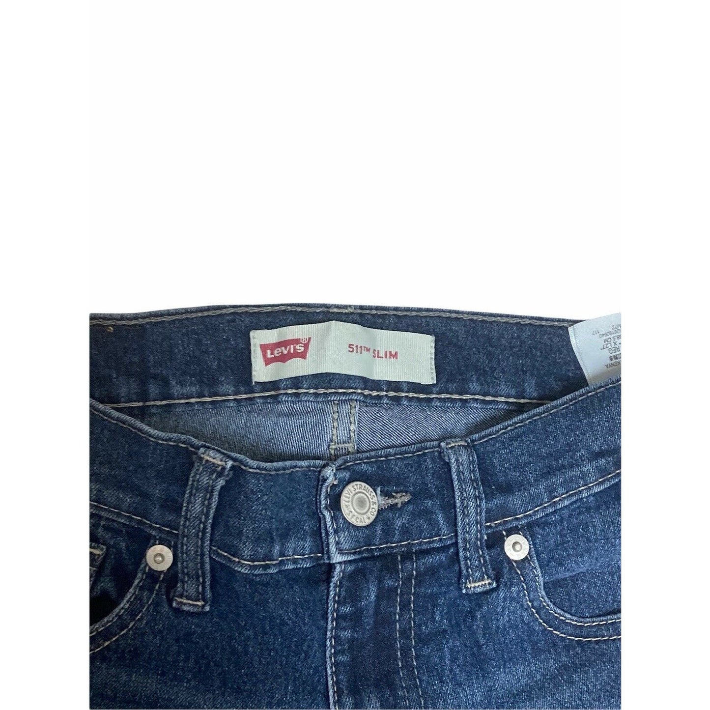 Levi’s 511 Boys Slim Straight Medium Wash Denim Jeans 14 Regular 27x27