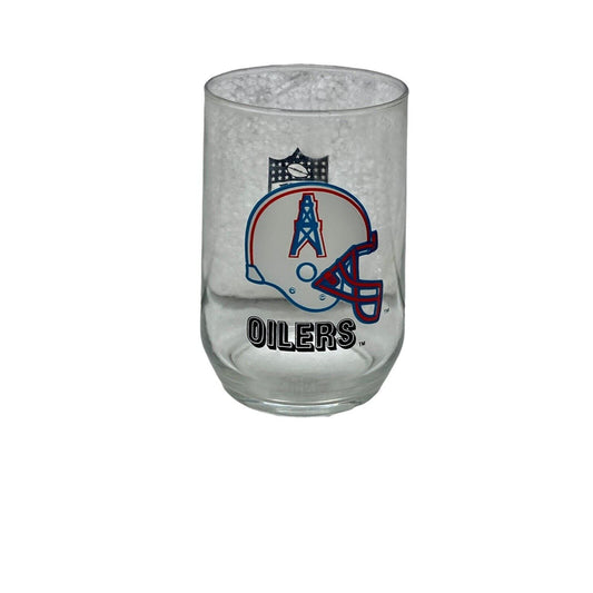 Houston Texas Oilers NFL Football Drinking GLASS 16oz AFC Central Vintage