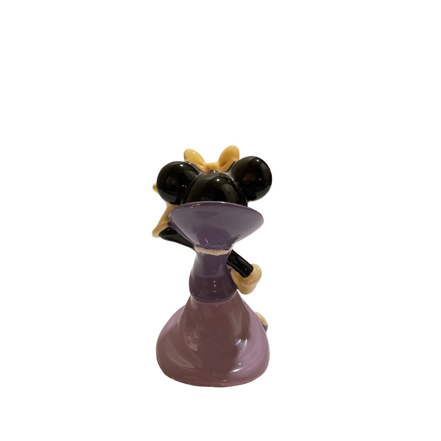 Disney Minnie Mouse Purple Dress Ceramic Porcelain Figurine 4” Made In Japan