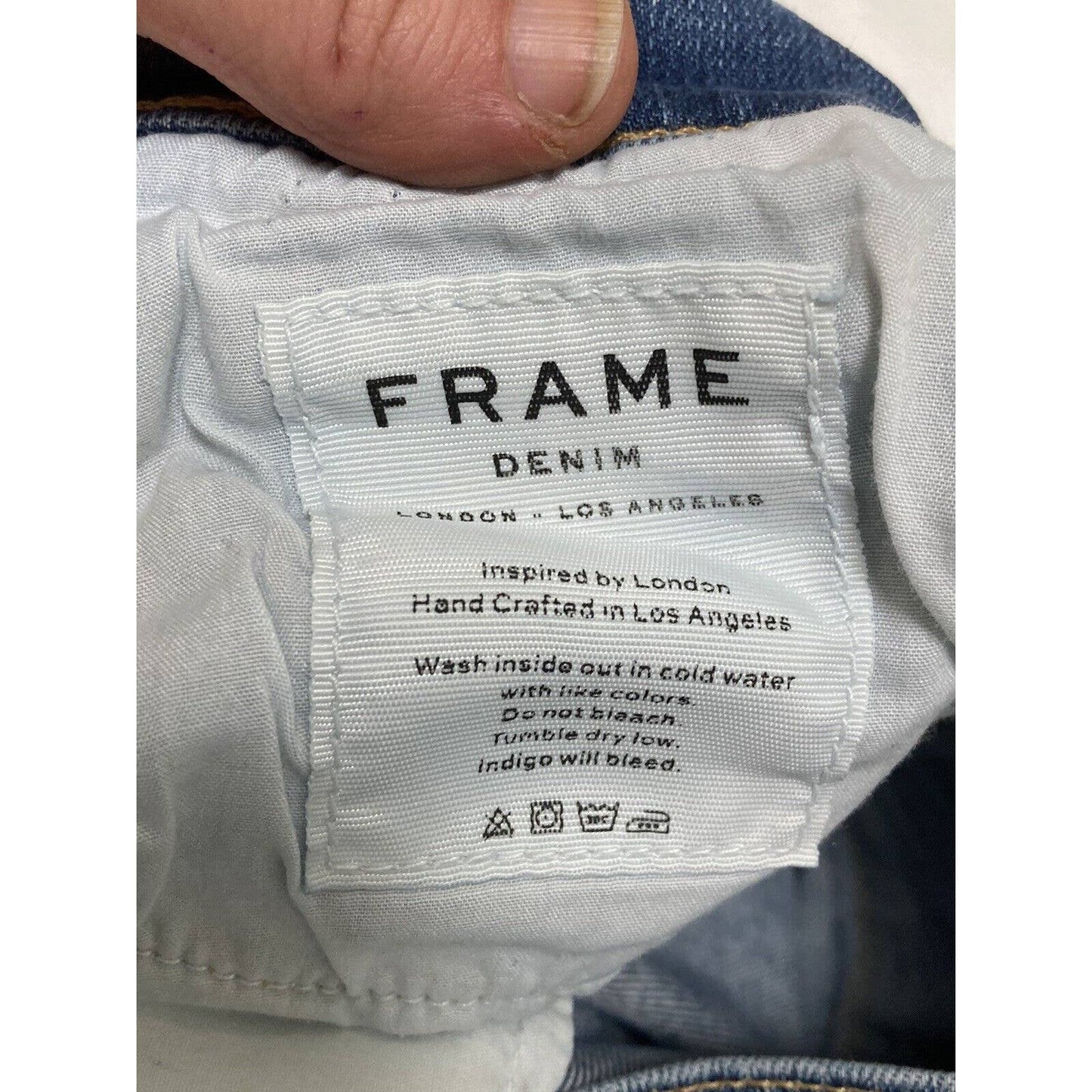 Frame Denim Le Garcon Slim Straight Denim Jeans Sz 27 LGJ270 Berkley Square