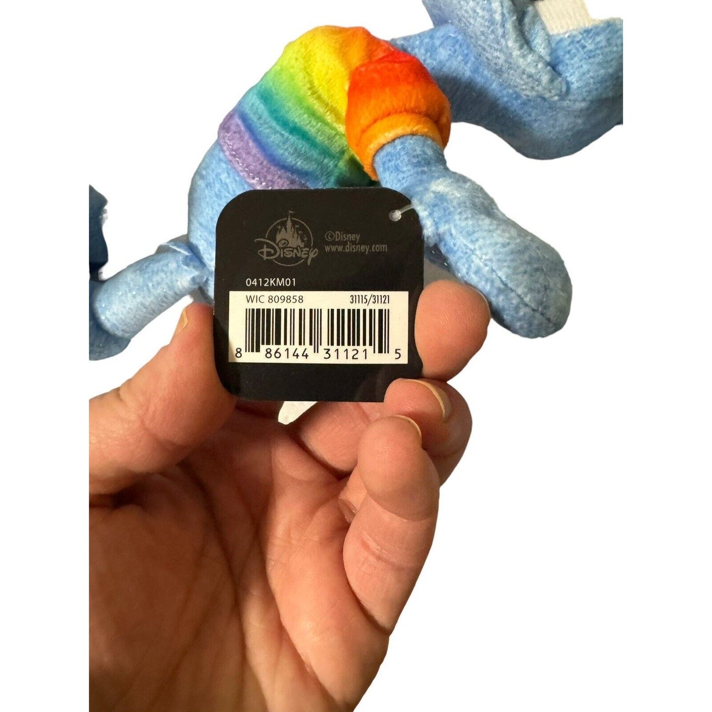 Disney Lot Of 4 Pride Rainbow Collection Plush Toy Donald Daisy Goofy Pluto 8”