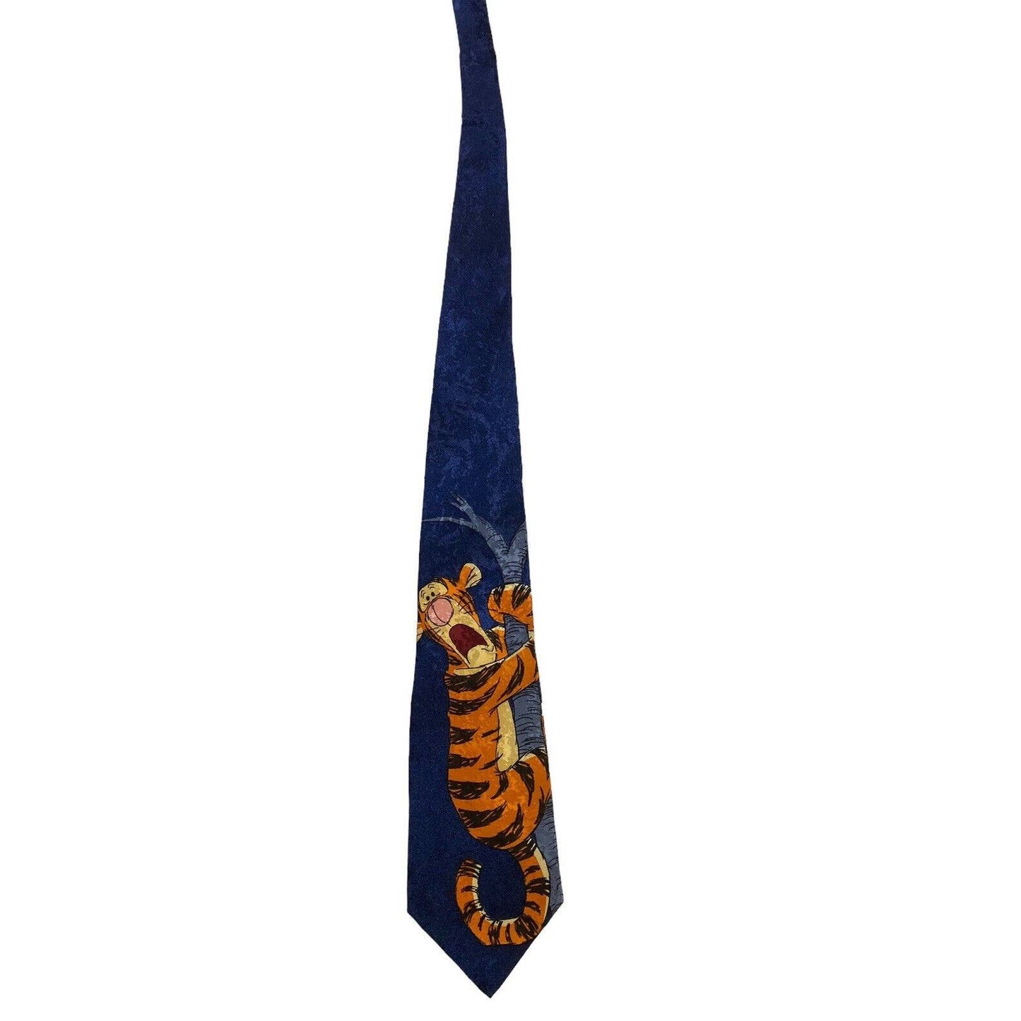 The Disney Store Winnie The Pooh Tigger Tree Rare Vintage Necktie Silk Novelty