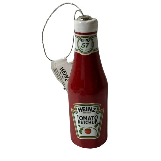 Heinz 57 Tomato Ketchup Jar Faux Food Christmas Decoupage Ornament 2023 4.5”