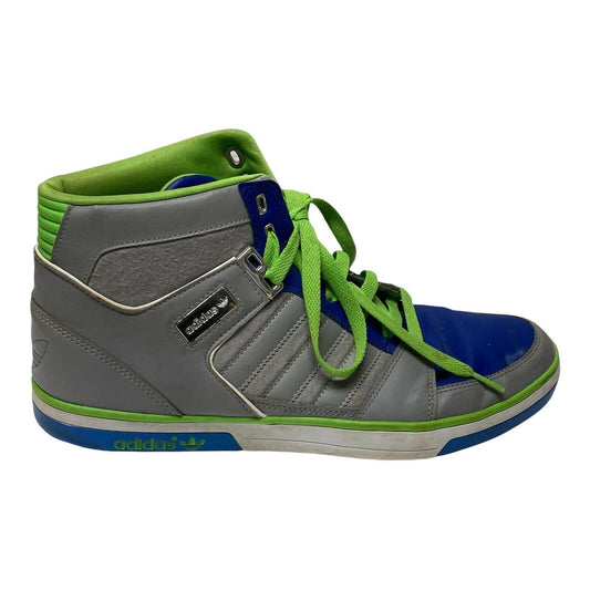 Adidas Orginals Hard Court Basketball Shoes Size 12 Blue Green art g99348
