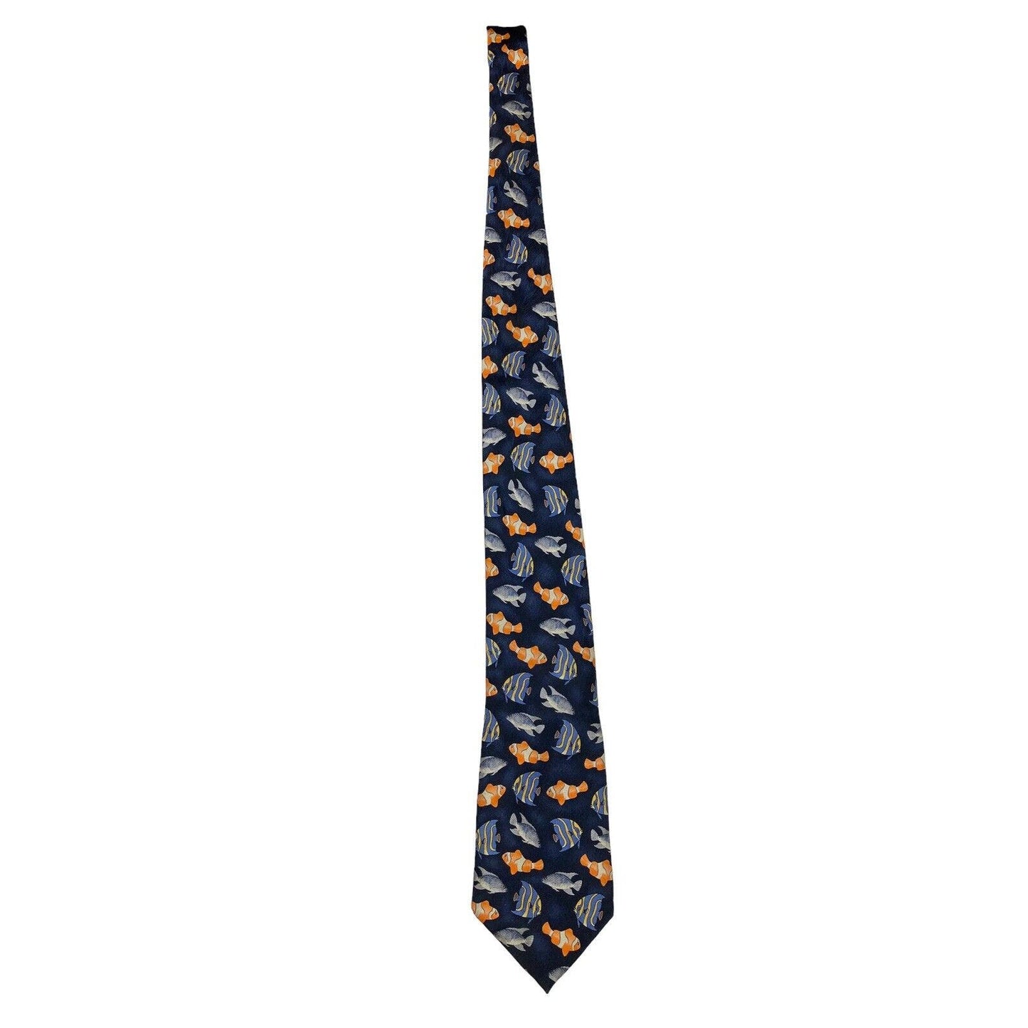Nature By Design Clown Fish Exotic Fish Tropical Blue Novelty Necktie