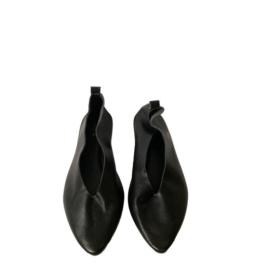 OVS Soild Black Pointed Ballet Flats Size 37 USA 6.5