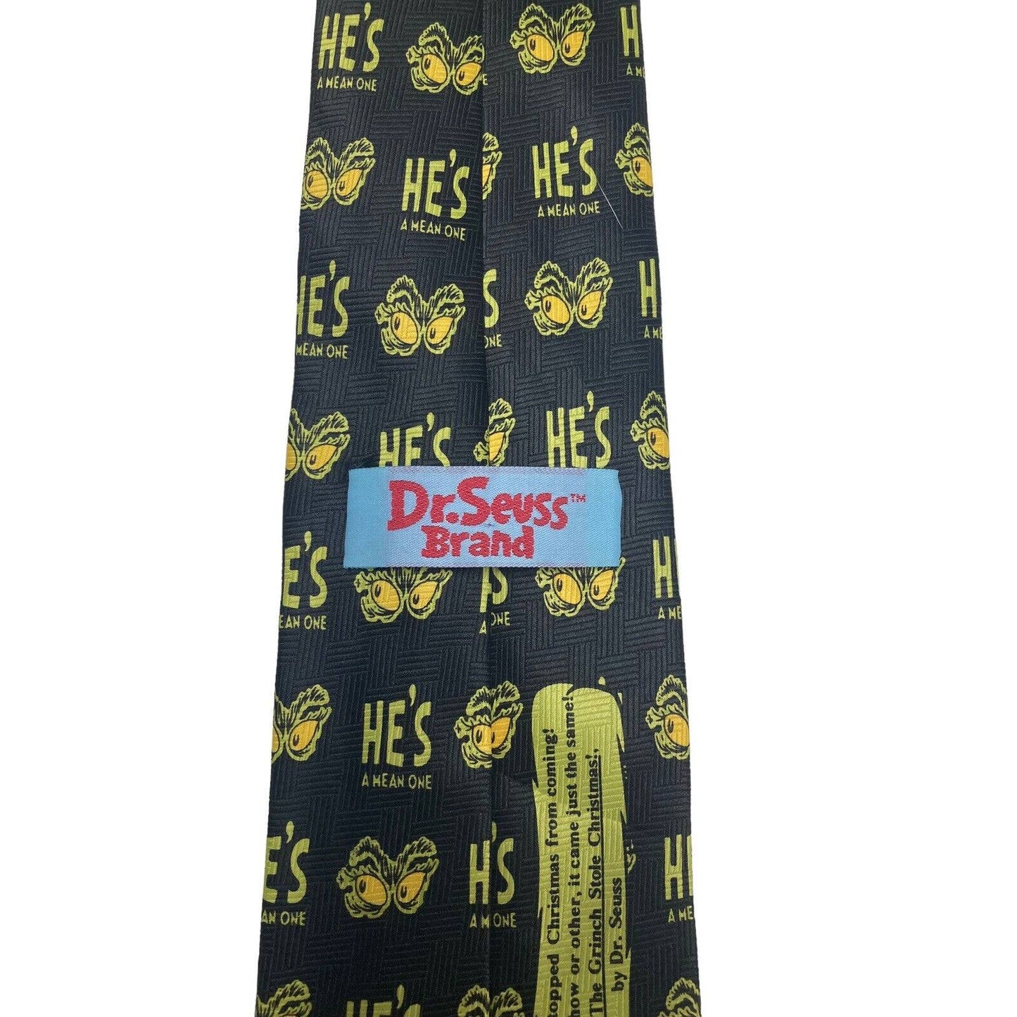 Dr Seuss How The Grinch Stole Christmas Your A Mean One Eyes Necktie Novelty