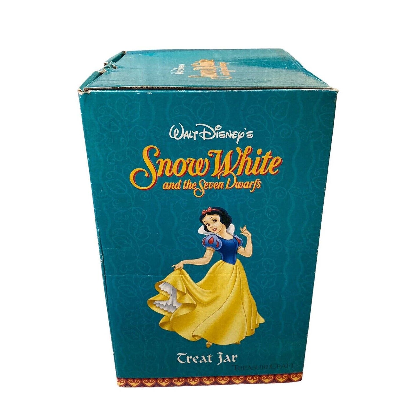 Treasure Craft Disney Snow White Seven Dwarfs Happy Ceramic Treat Jar W/ Box