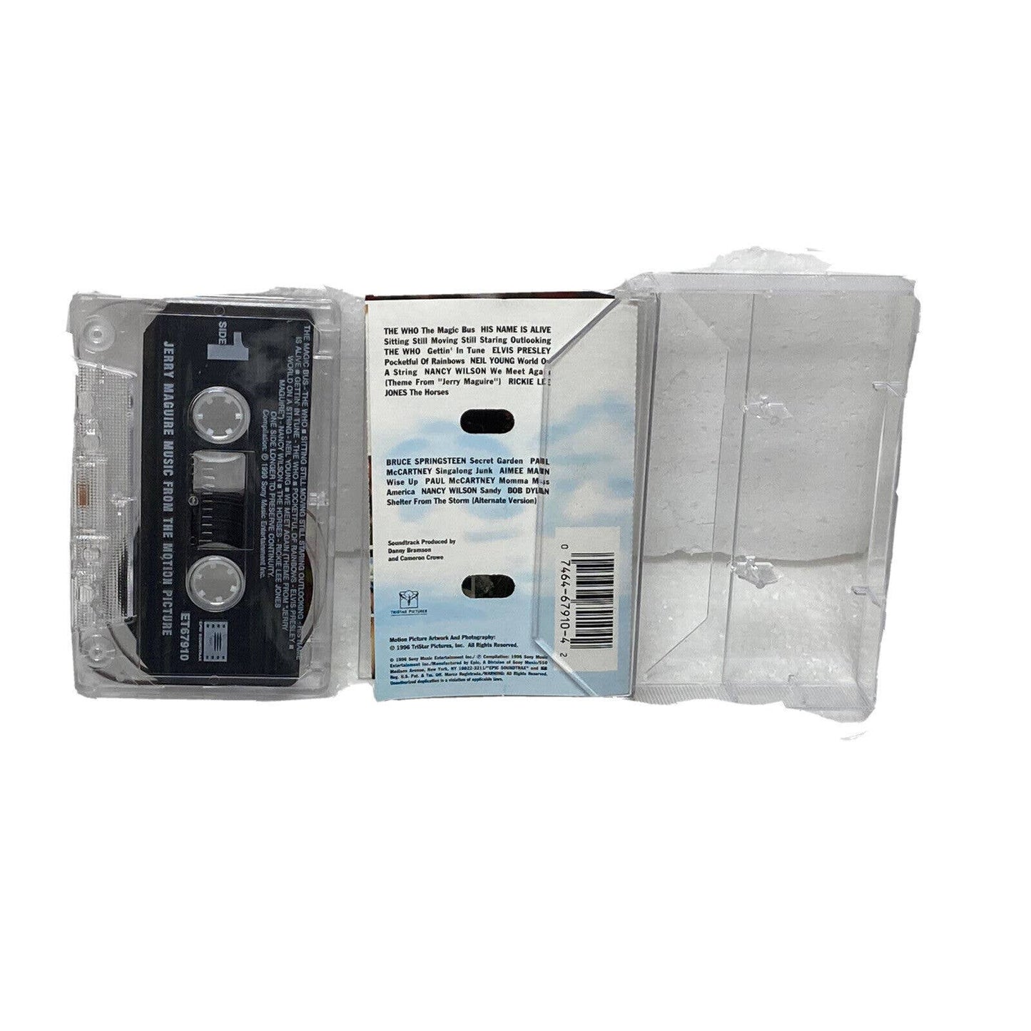 Jerry Mcguire Motion Picture Soundtrack Cassette Tape Vintage Springsteen