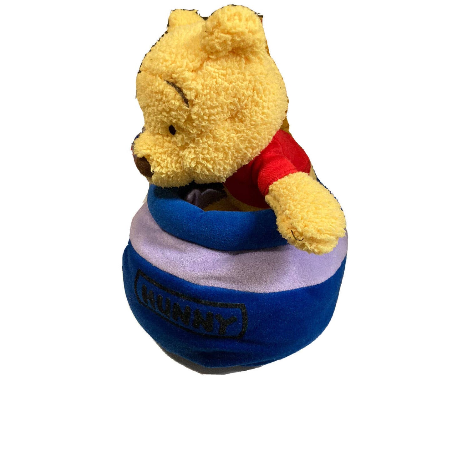 Disney Gund Winnie The Pooh Hunny Honey Pot Stuffed Plush Animal Toy 10” Vintage