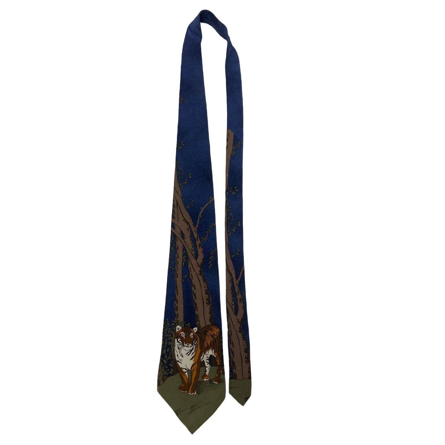 WWF World Wildlife Fund Bengal Tigers Design NO 145 Vintage Novelty Necktie