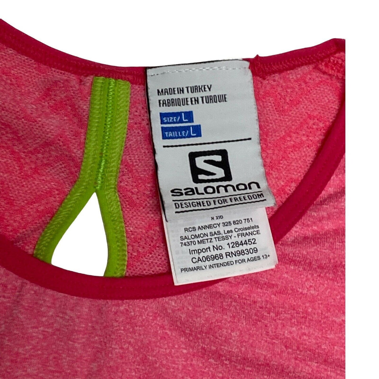 Salomon Pink Long Sleeve Seamless Pullover Top Shirt Size Large Advance Skin Dry