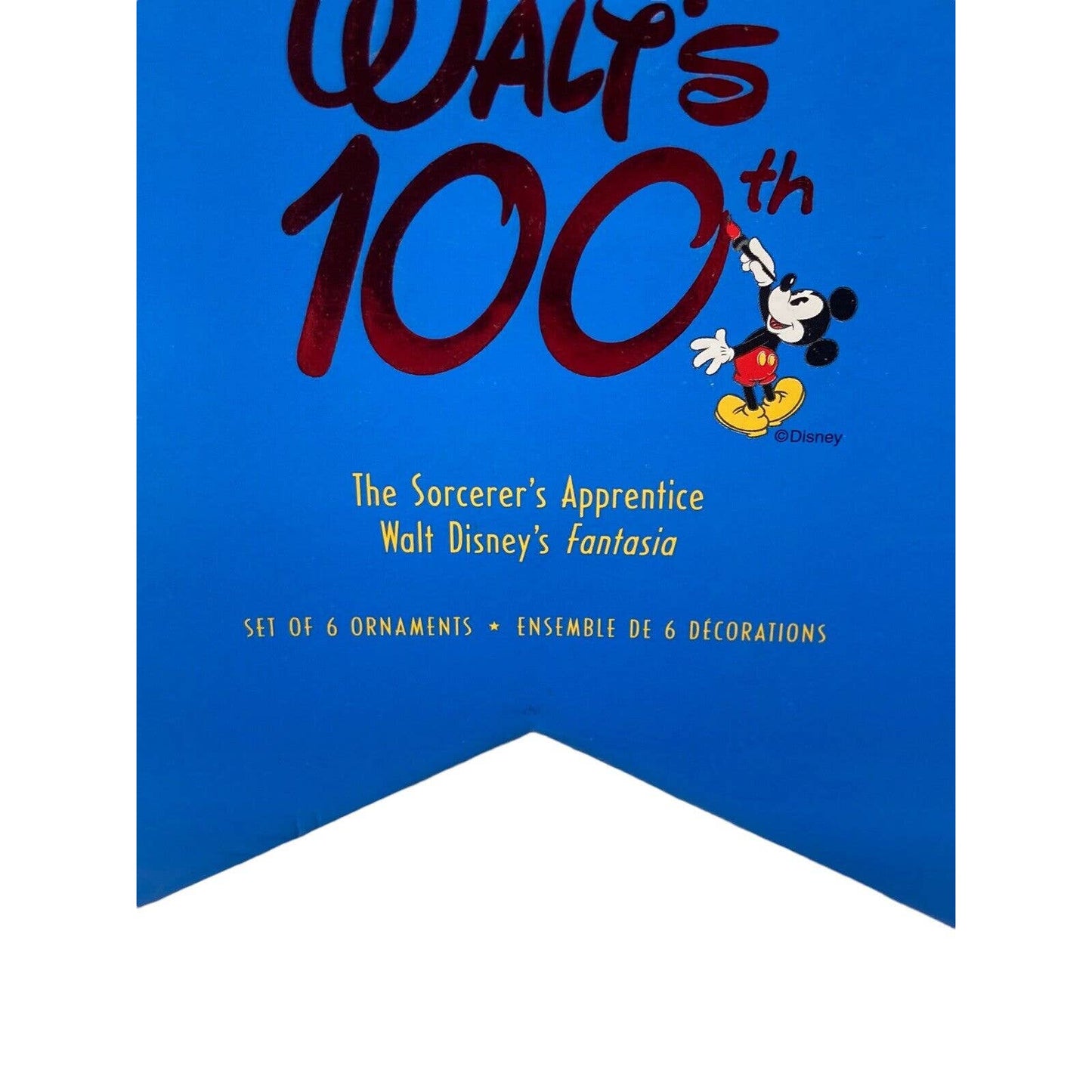 Hallmark Walt Disney’s 100 Anniversary Fantasia 5 Ornaments Gift Set 5 Mickey