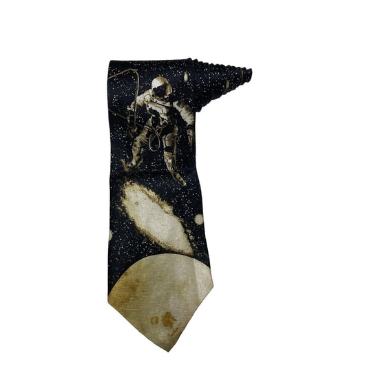 Ralph Marlin RM Style Space Walk Outer Space Astronaut Moon Novelty Necktie