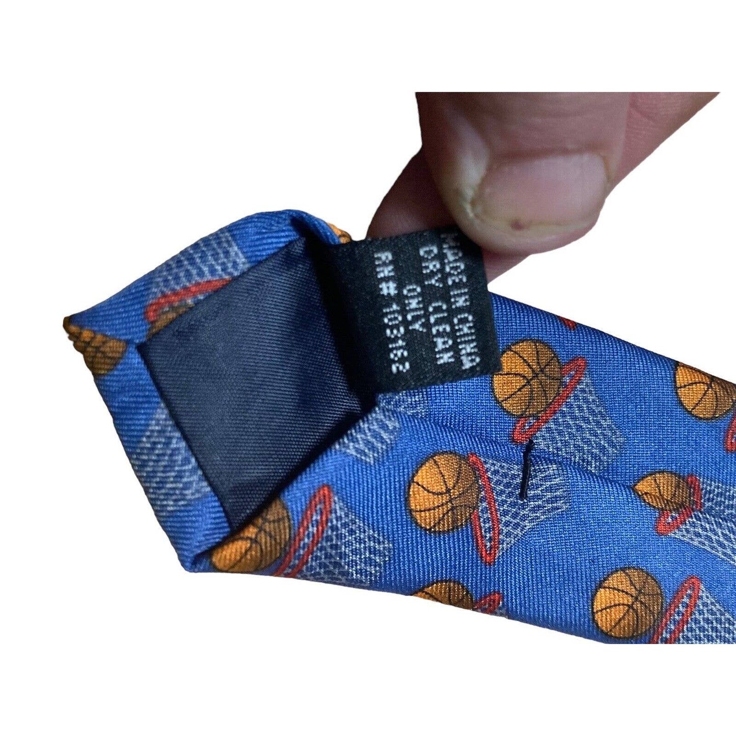 Utopia Basketball Goals Ball Blue Sports Novelty Necktie 100% Rayon