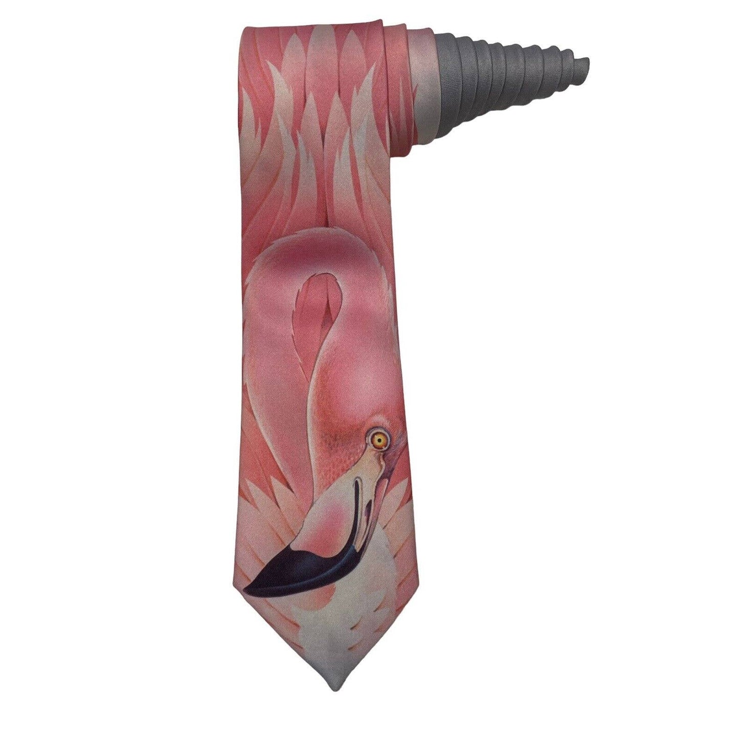 Watson Brothers Pink Flamingo Vintage Novelty Necktie Polyester