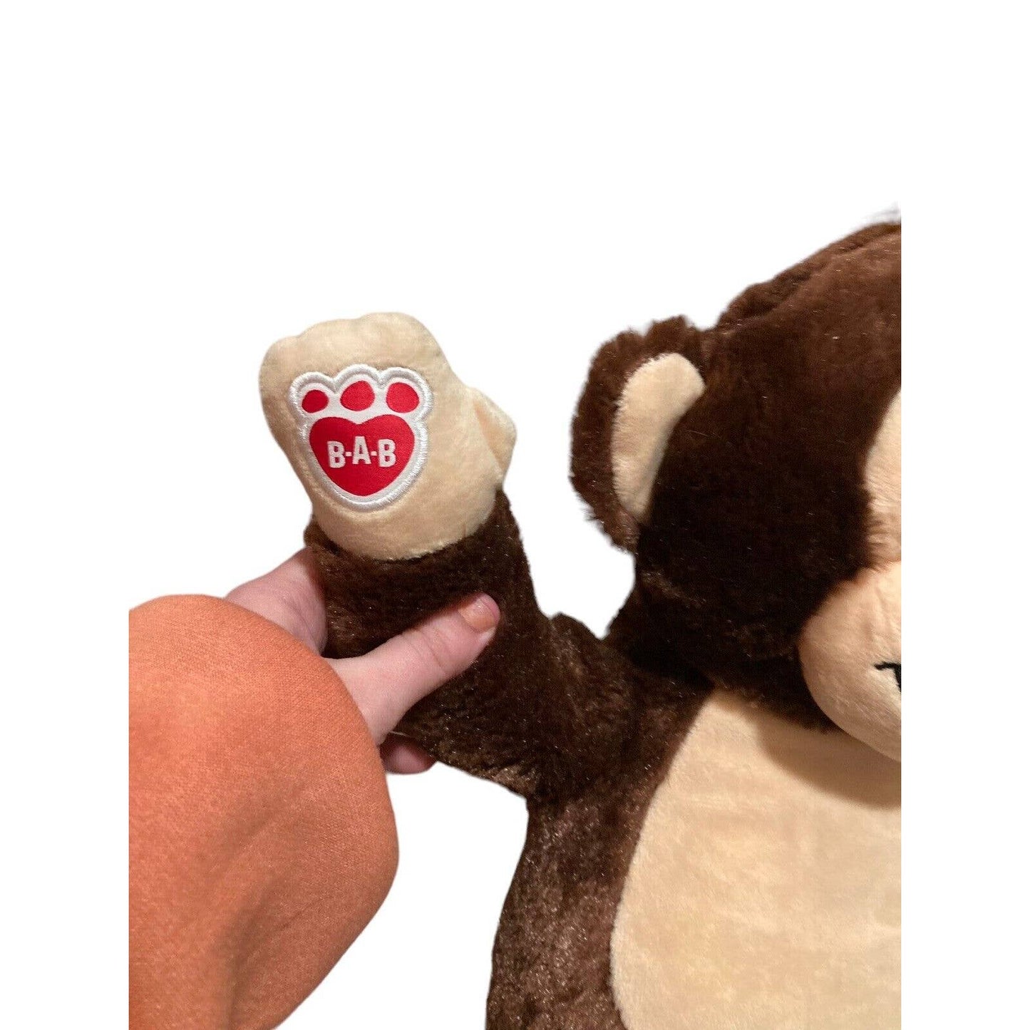 BAB Build A Bear Workshop Smiley Brown Monkey 18” Stuffed Plush Doll Toy Animal
