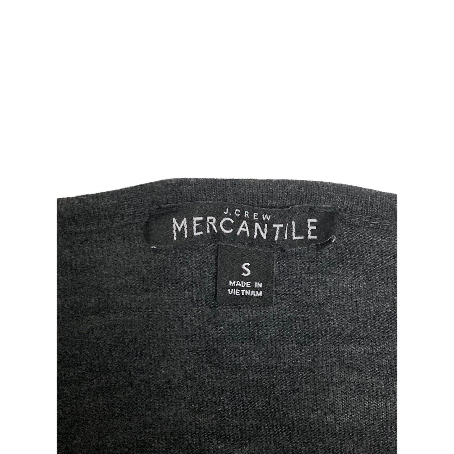 J Crew Mercantile Mixed Media Polka Dot Hem Long Sleeve Top Shirt Size Small