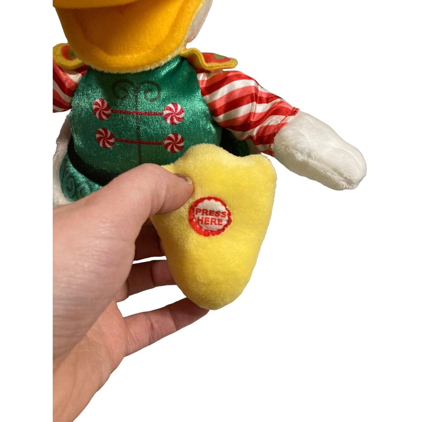 2013 Hallmark Disney Christmas Nutcracker Sweets Donald Duck Sound 12" Plush