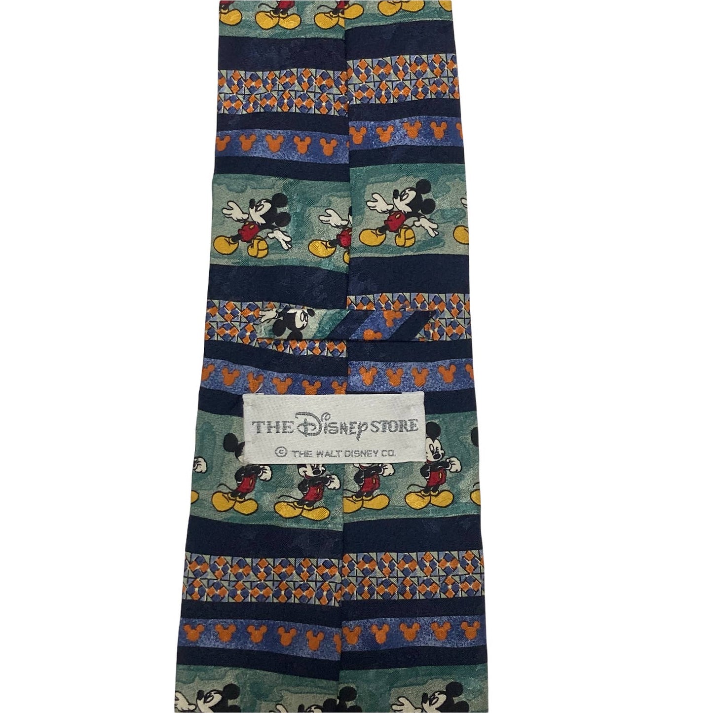 The Disney Store Mickey Mouse Vintage Novelty Necktie 100% Silk