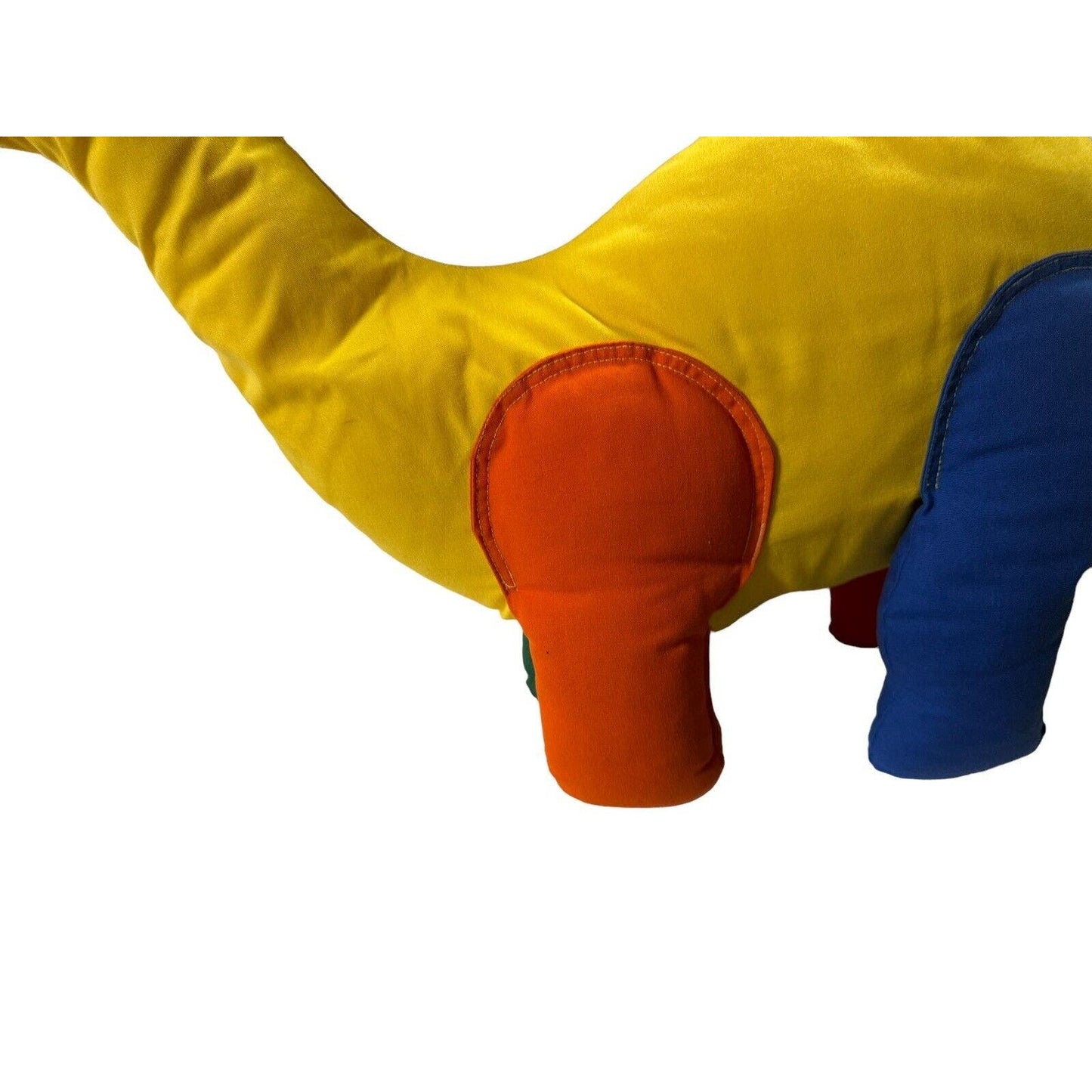 Vintage Modal Color block 30” Dinosaur Stuffed Plush Toy Yellow