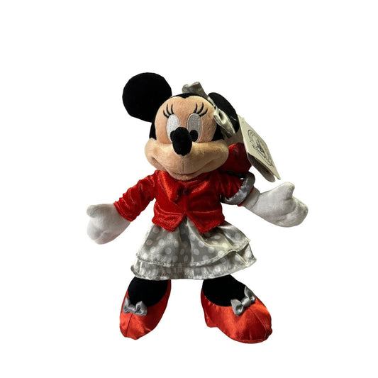 Authentic Disney Parks Minnie Mouse 9in City Stuffed Doll Toy Plush New
