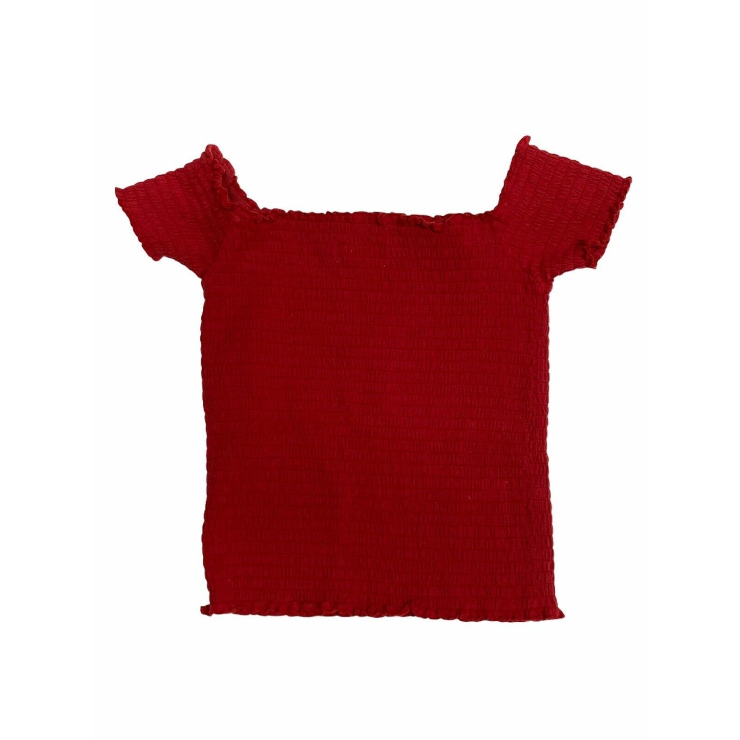 Hollister Elastic Stretchy Red Blouse Crop Top Size Small S