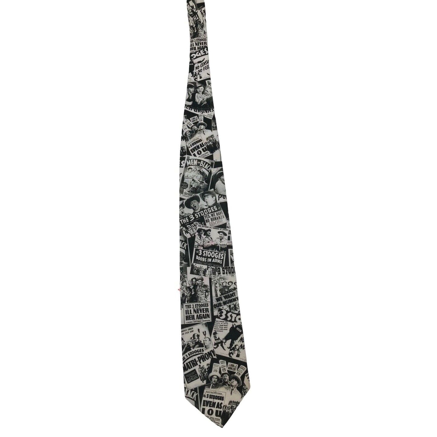 Ralph Marlin Three Stooges Movie Posters Vintage Novelty Necktie