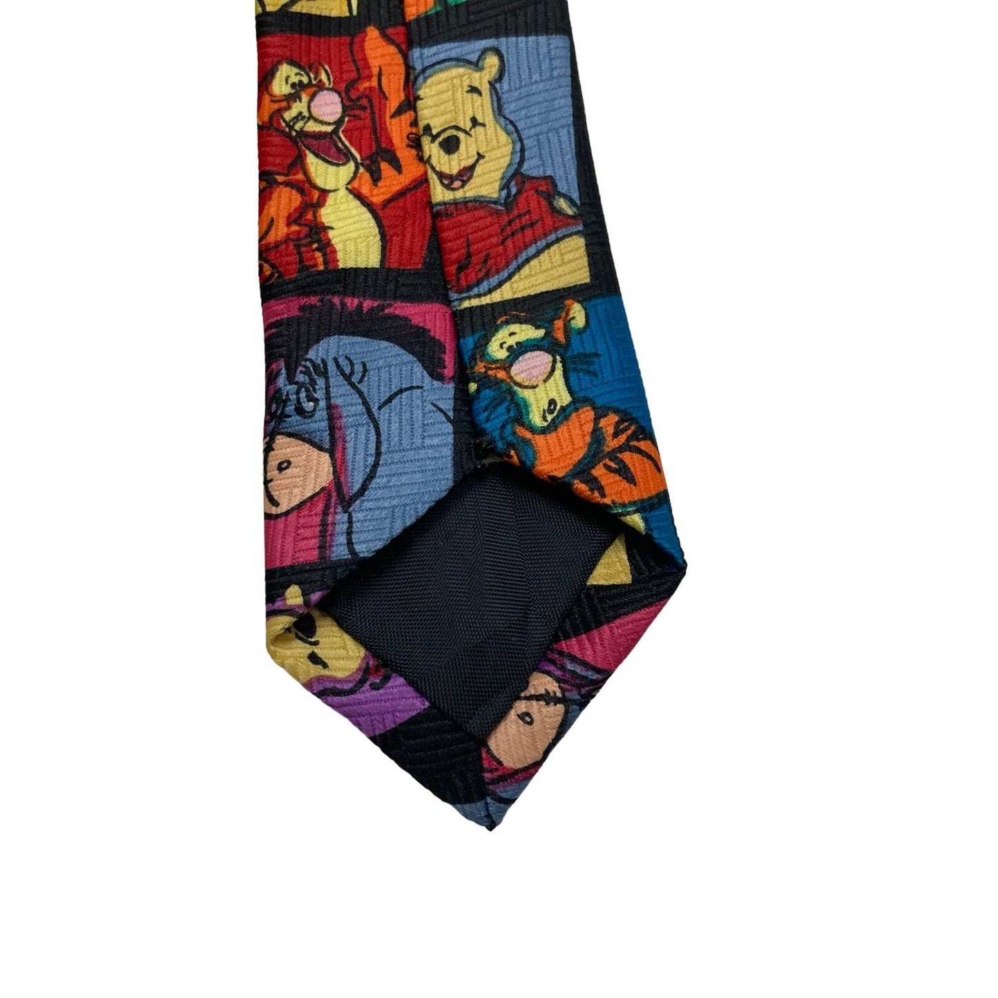 Disney Winnie The Pooh Color Block Tigger Eeyore Piglet Novelty Necktie Cartoon