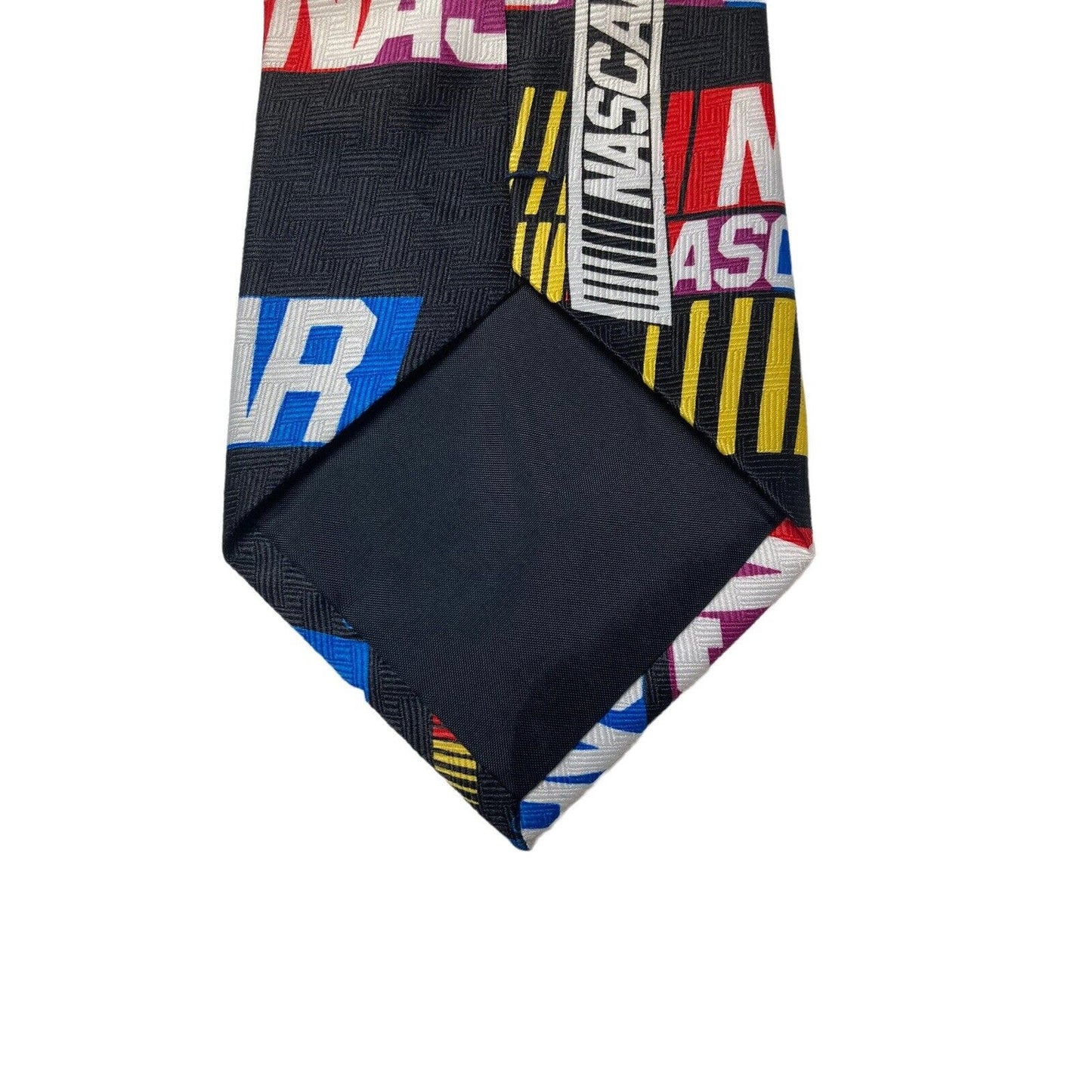 Ralph Marlin Nascar Logo Repeat Vintage Novelty Necktie Polyester