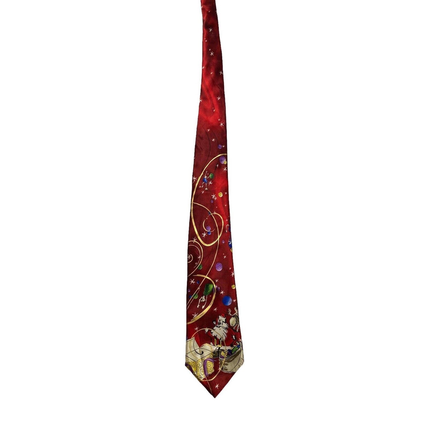J Garcia Big Finish Collection Fifty Six Christmas Vintage Novelty Necktie Silk