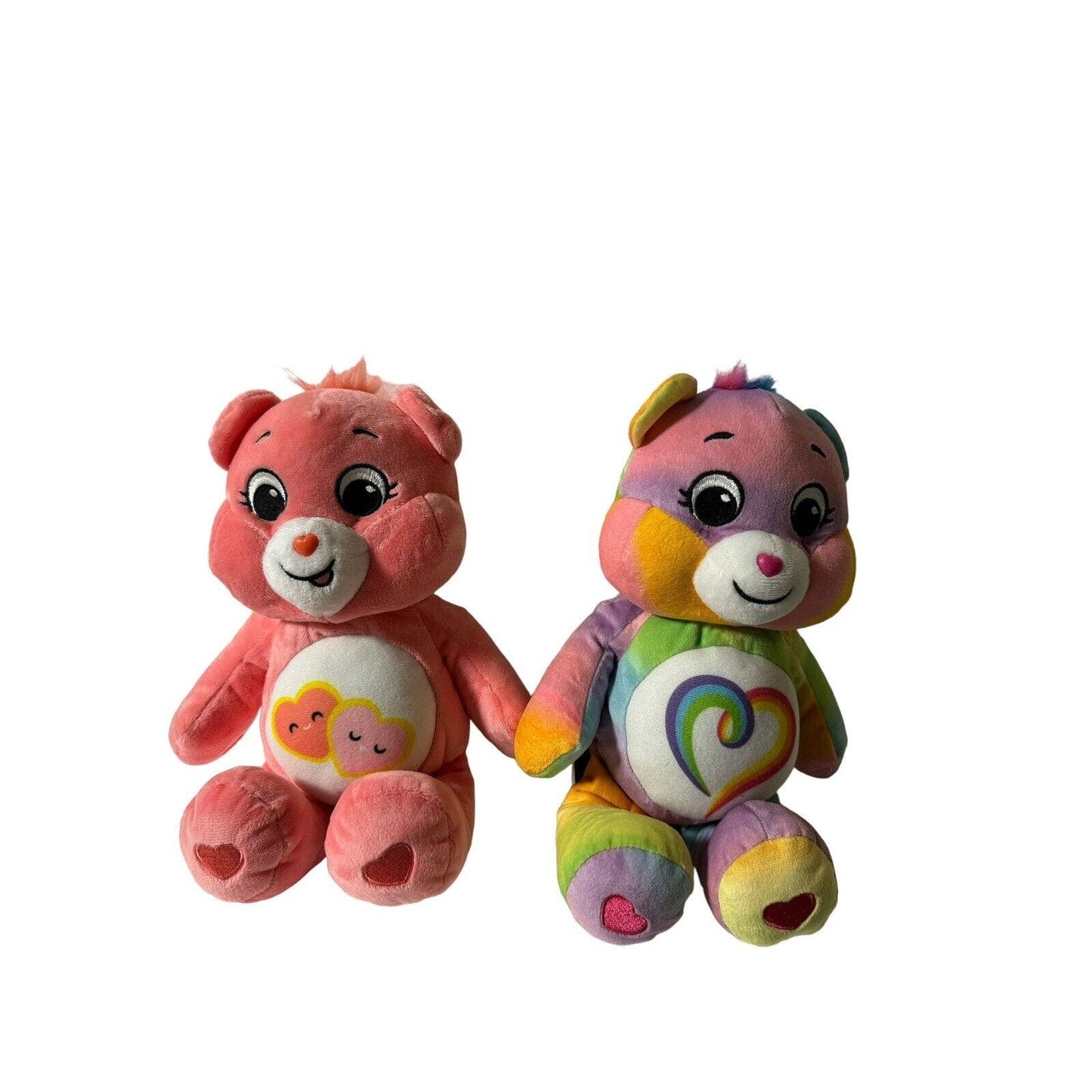 Lot Of 2 2021 Care Bears 40th Anniversary Togetherness Lots Of Love Plush 11”