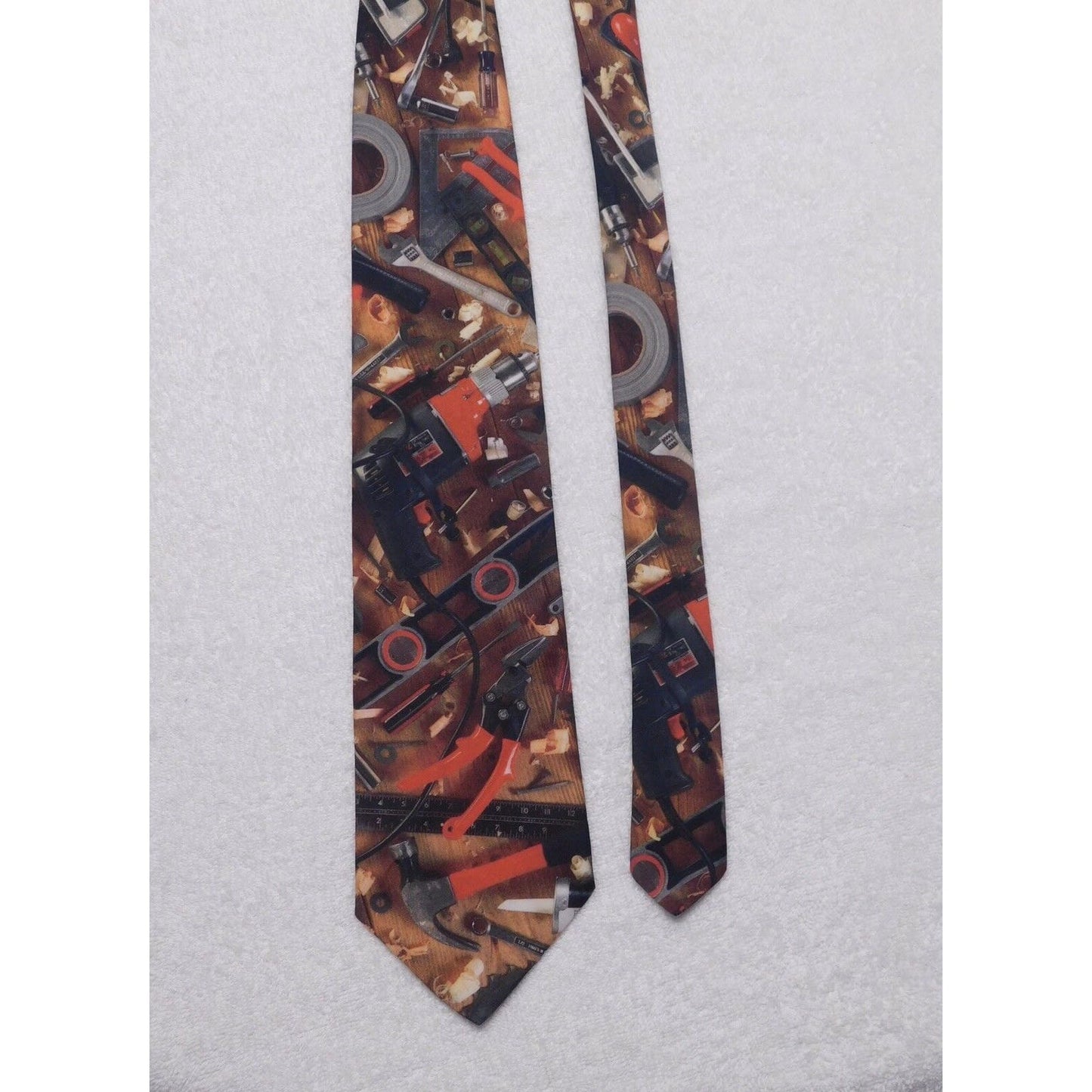 vintage 1996 Ralph Marlin "Handyman Tools" Men's Necktie Tie Polyester
