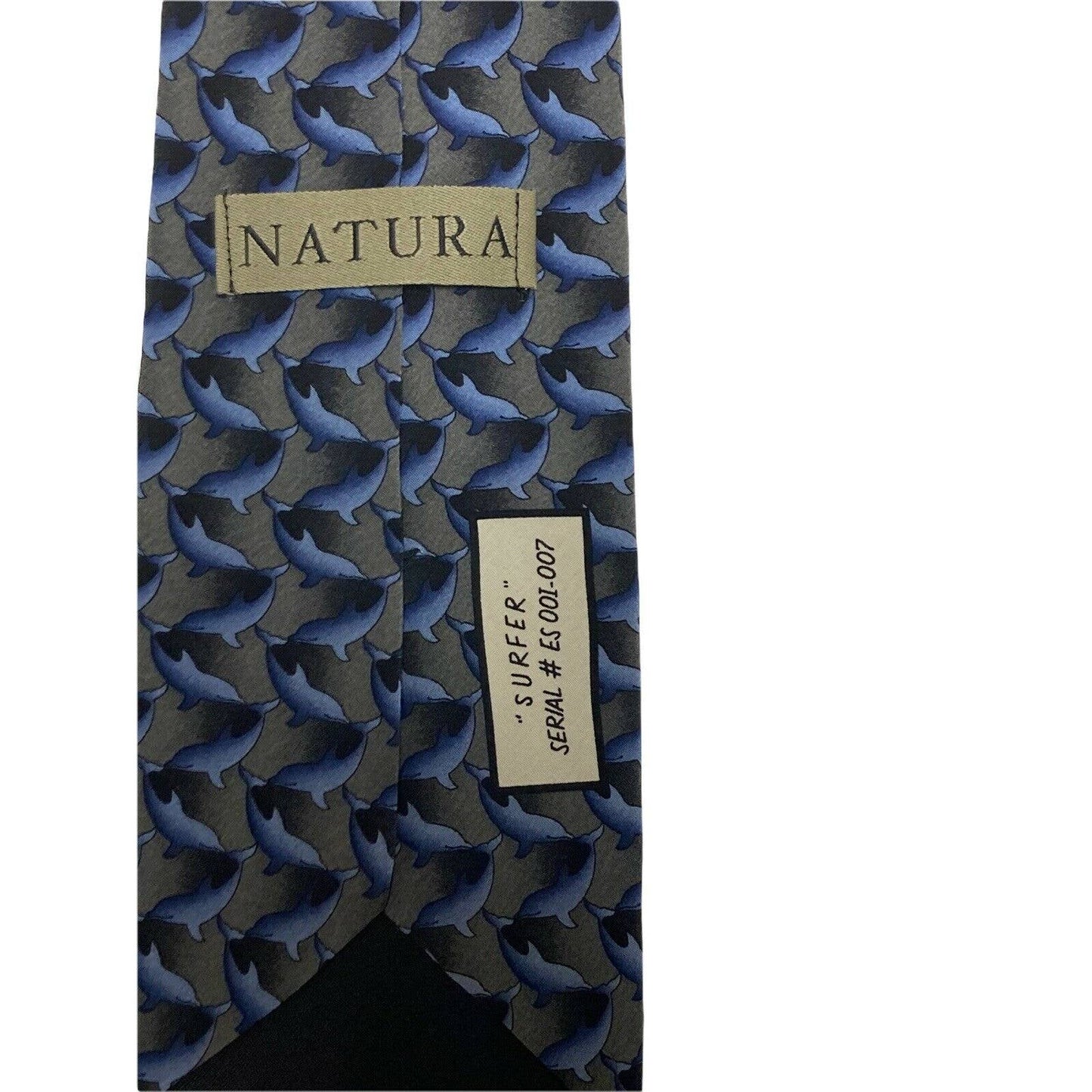 Natura Surfer Dolphins Vintage Novelty Necktie Serial # ES 00I-007