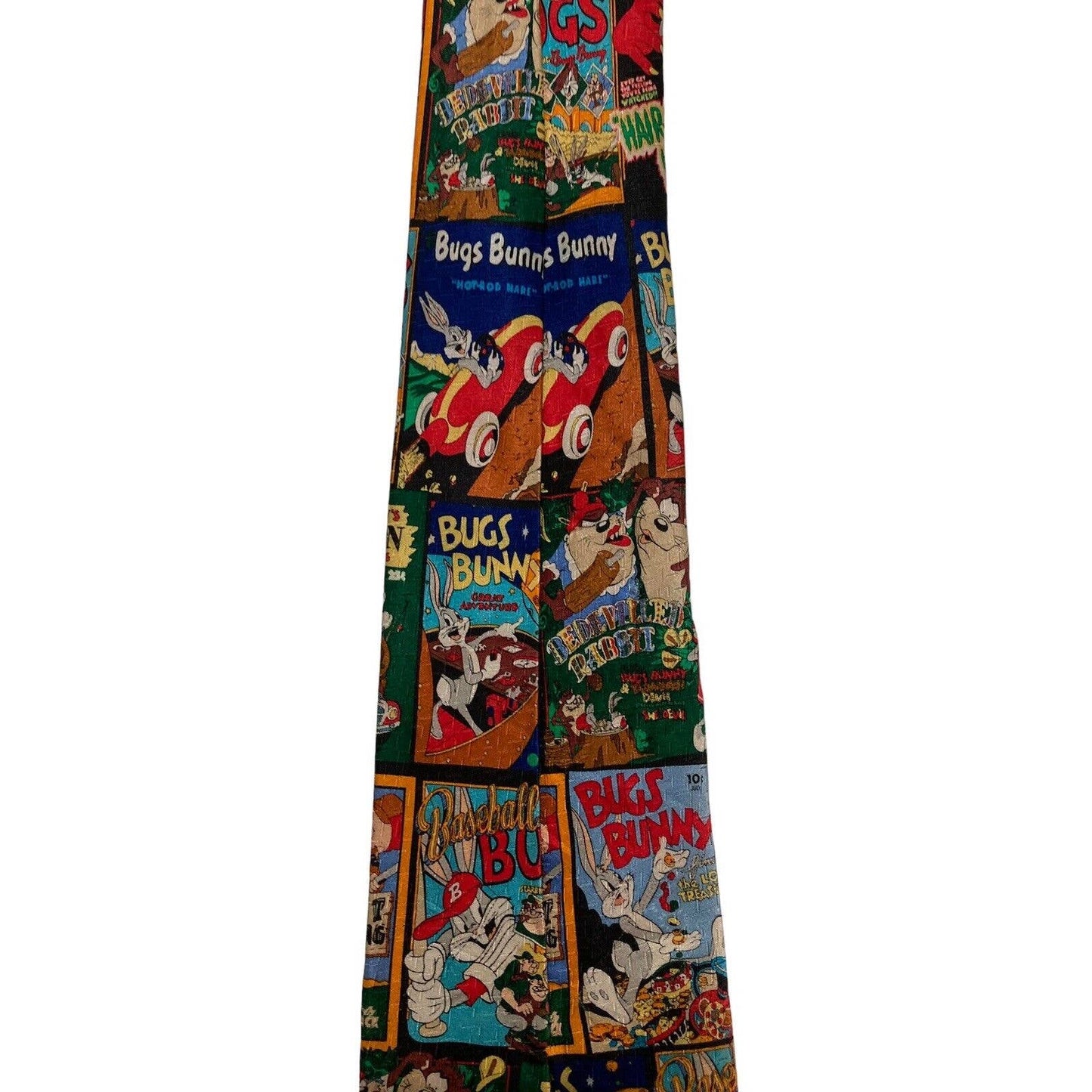 Looney Tunes Bug Bunny Movie Posters Cartoon Vintage Novelty Necktie