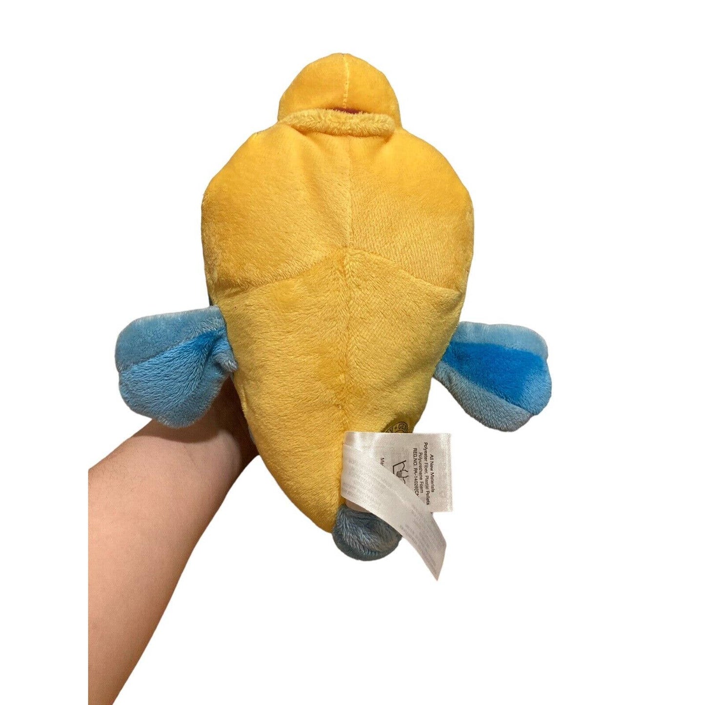 The Disney Store The Little Mermaid Flounder 11” Stuffed Plush Toy Authentic