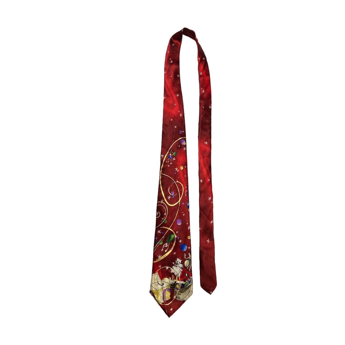 J Garcia Big Finish Collection Fifty Six Christmas Vintage Novelty Necktie Silk