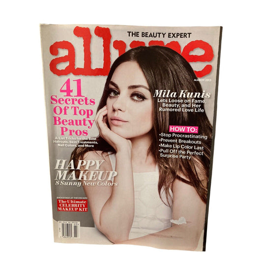 Allure Magazine The Beauty Experts Mila Kunis March 2013 41 Secrets By Experts