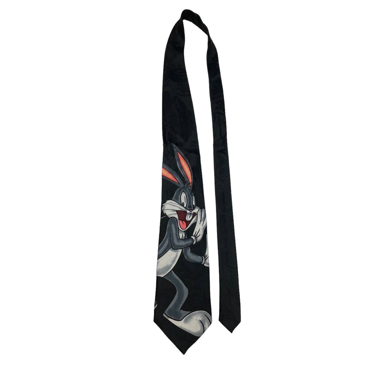 Looney Tunes Mania Bugs Bunny Cartoon Vintage Novelty Necktie 100% Polyester
