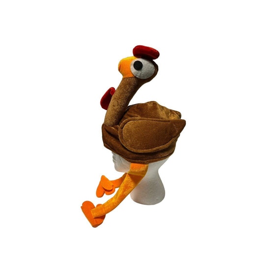 Turkey Gobbler Animal Hat With Legs & Wings Adult Novelty Funny Thanksgiving